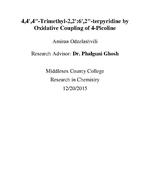 4,4′,4′′-Trimethyl-2,2′:6′,2′′-terpyridine by Oxidative Coupling of 4‑Picoline